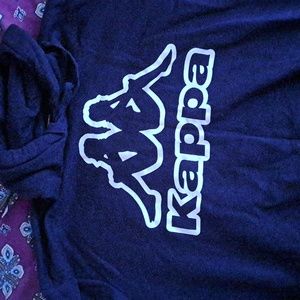 Kappa Hoodie, Navy Blue